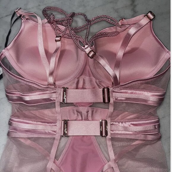 Bodysuit Shibari pink honey birdette 30D NWTG - Picture 4 of 4